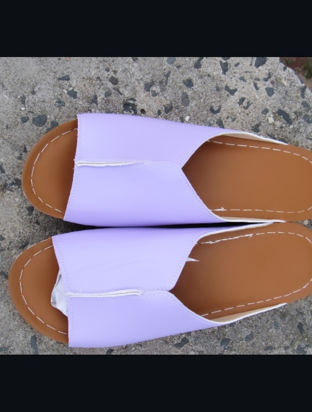 Lilac Slide Sandals - Picture 5 of 6